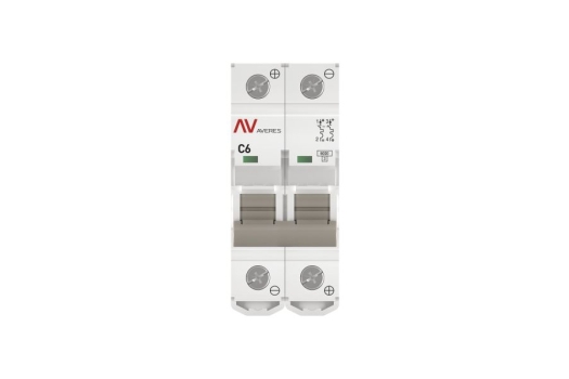 Выключатель автоматический AV-6 DC 2P 6A (C) 6kA EKF AVERES