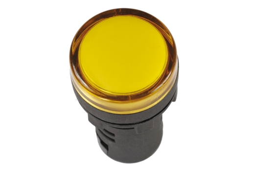 Лампа AD16DS(LED)матрица d=16мм желтый 12В AC/DC IEK