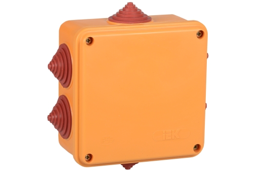 Коробка распаячная огнестойкая ПС 100х100х50мм 6P 6мм2 IP55 6 вводов IEK