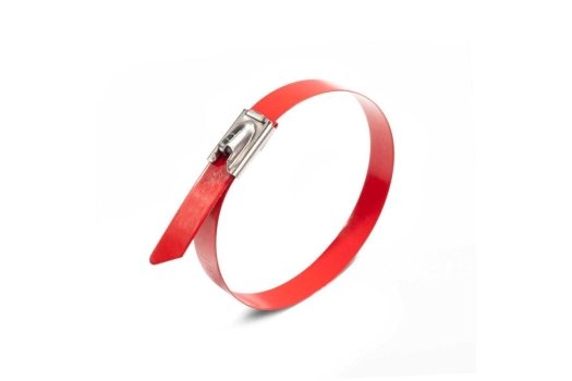 Стяжка стальная СКС-П (316) 7.9х400 (красн) (Fortisflex)