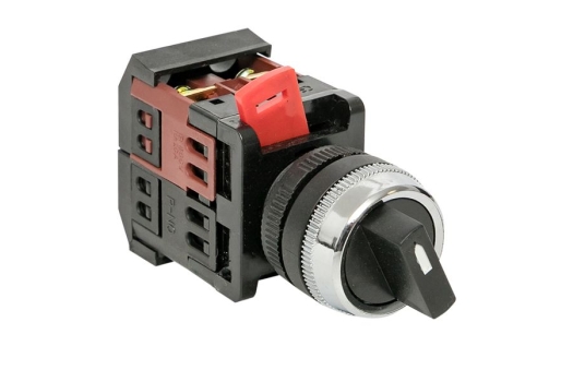 Переключатель АС-22 2P черный NO+NC EKF EKF PROxima