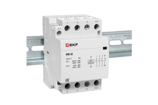 Контактор модульный КМ 32А 3NО+NC (3 мод.) EKF PROxima