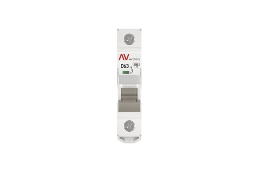 Выключатель автоматический AV-10 1P 63A (D) 10kA EKF AVERES