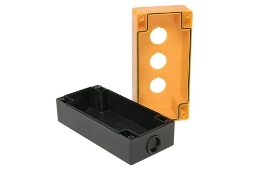 Корпус КП103 пластиковый 3 кнопки желтый EKF PROxima