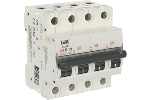 ARMAT Автоматический выключатель M10N 4P B 13А IEK