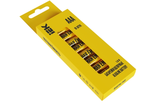 Батарейка щелочная Alkaline LR03/AAA (10шт/бокс) IEK