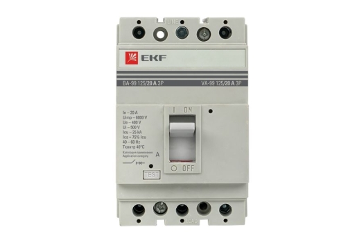 Выключатель автоматический ВА-99 125/20А 3P 25кА EKF PROxima