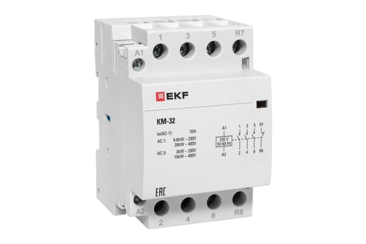 Контактор модульный КМ 32А 3NО+NC (3 мод.) EKF PROxima