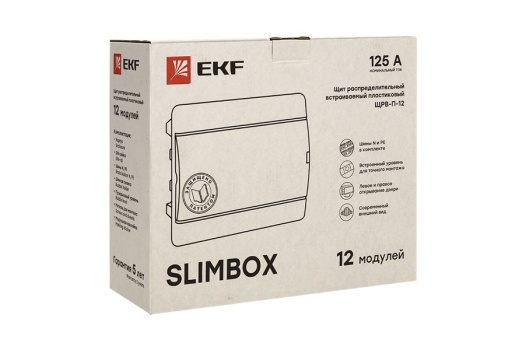 Щит распред. встраиваемый ЩРВ-П-12 'SlimBox' IP41 EKF