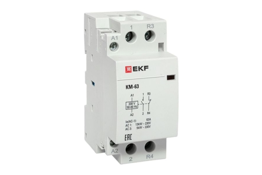 Контактор модульный КМ 63А NО+NC (2 мод.) EKF PROxima