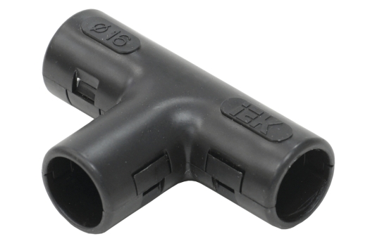 Тройник открывающийся TI20G черный (5шт/компл) IEK