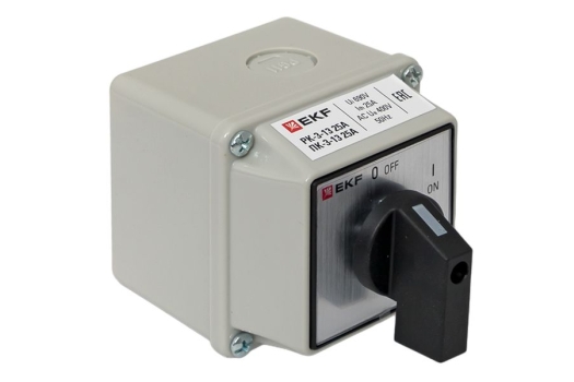 Переключатель кулачковый ПК-3-13 25А 3P 'ВКЛ-ВЫКЛ' IP54 EKF PROxima