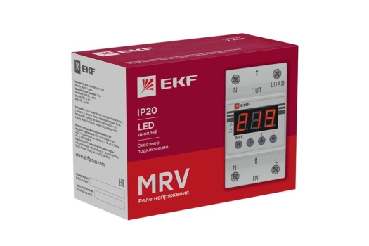 Реле напряжения с дисплеем MRV 50A EKF PROxima