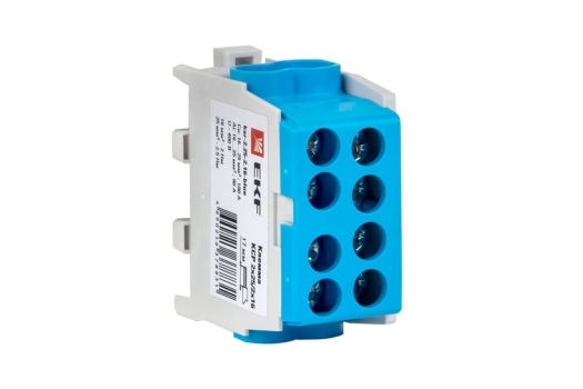 Клемма распределительная КСР с двойным винтом 2x25/2x16 синяя EKF PROxima