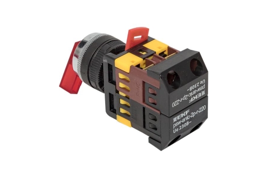 Переключатель ANLC-22 2P красный с подсветкой 220В NO+NC EKF PROxima