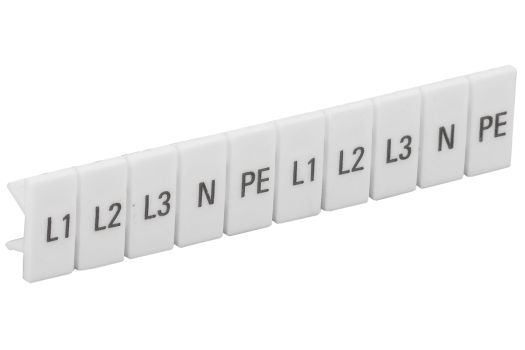 Маркеры для КПИ-2,5мм2 с символами 'L1, L2, L3, N, PE' IEK