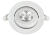 LIGHTING PRO Светильник светодиодный поворотный ДВО 1813 9Вт 4000К IP20 круг белый IEK
